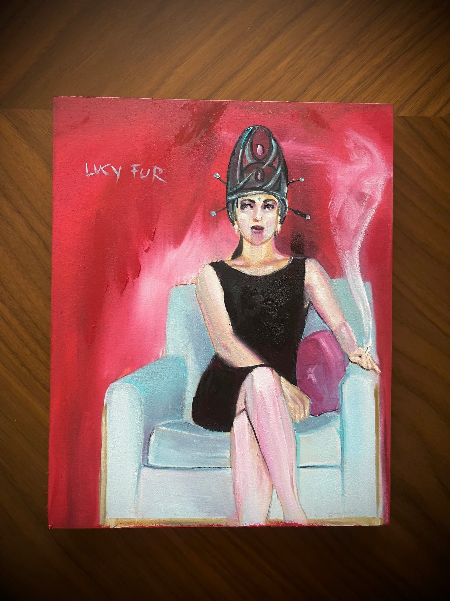 Lucy Fur and the Blue Chair