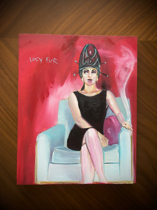 Lucy Fur and the Blue Chair