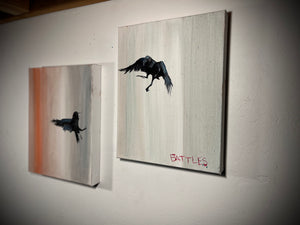 New Original - "Battles" - (Oil on canvas - set of two 11" x 14")
