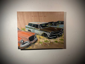 New Original - "I'm Never Coming Back" - (Oil on wood panel 20"x16")