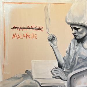 Original - Avalanche - (Oil on canvas 20" x 20")